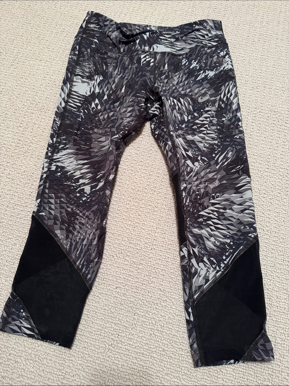 Nike Running Black & Gray Performance Workout Pants